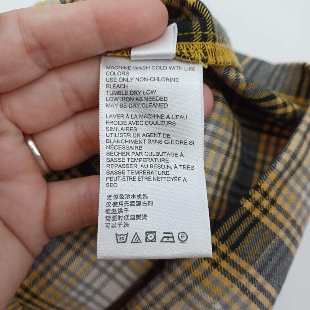 Urban Outfitters Yellow Plaid Mini Skirt Women's XS Preppy Academia Clueless Y2K - Picture 7 of 11